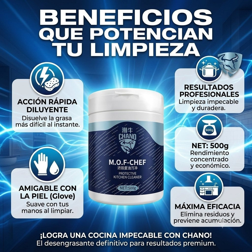 Beneficios de Chano M.O.F-Chef